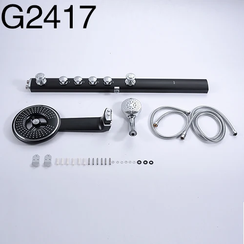 G2417 GAPPO смеситель для душа набор для ванной душевой кран настенный смеситель настенный душевой набор водопад ABS панель массаж GA2401 - Цвет: G2417