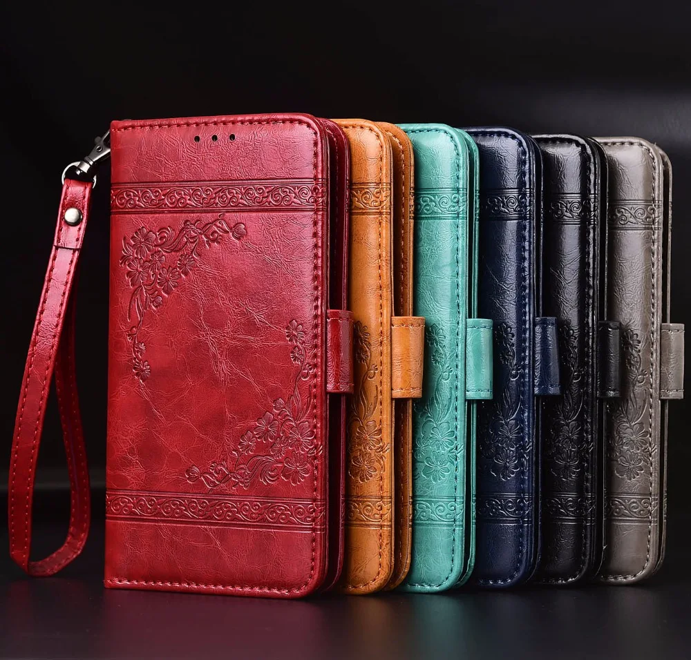Кожаный флип чехол для Xiaomi Redmi 4A 5A чехлы с цветочным принтом бумажники ремешком