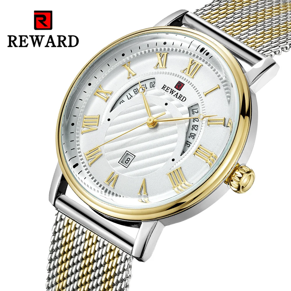 Мужские часы с роскошным календарем брендовые деловые повседневные