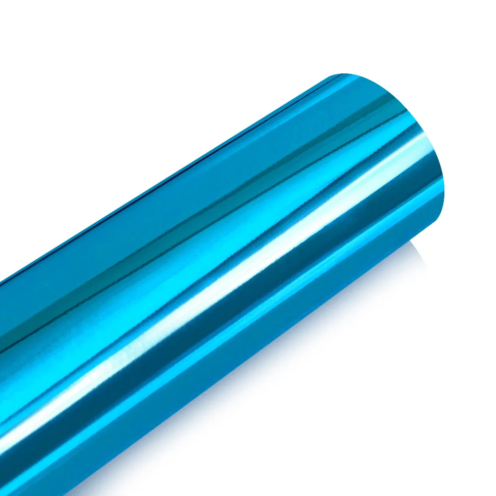Light blue 50*200 см хромированная зеркальная виниловая пленка, пленка для автомобиля, внешняя, сделай сам, водонепроницаемая защитная пленка, пинг-наклейка, наклейка для автомобиля - Название цвета: Light blue
