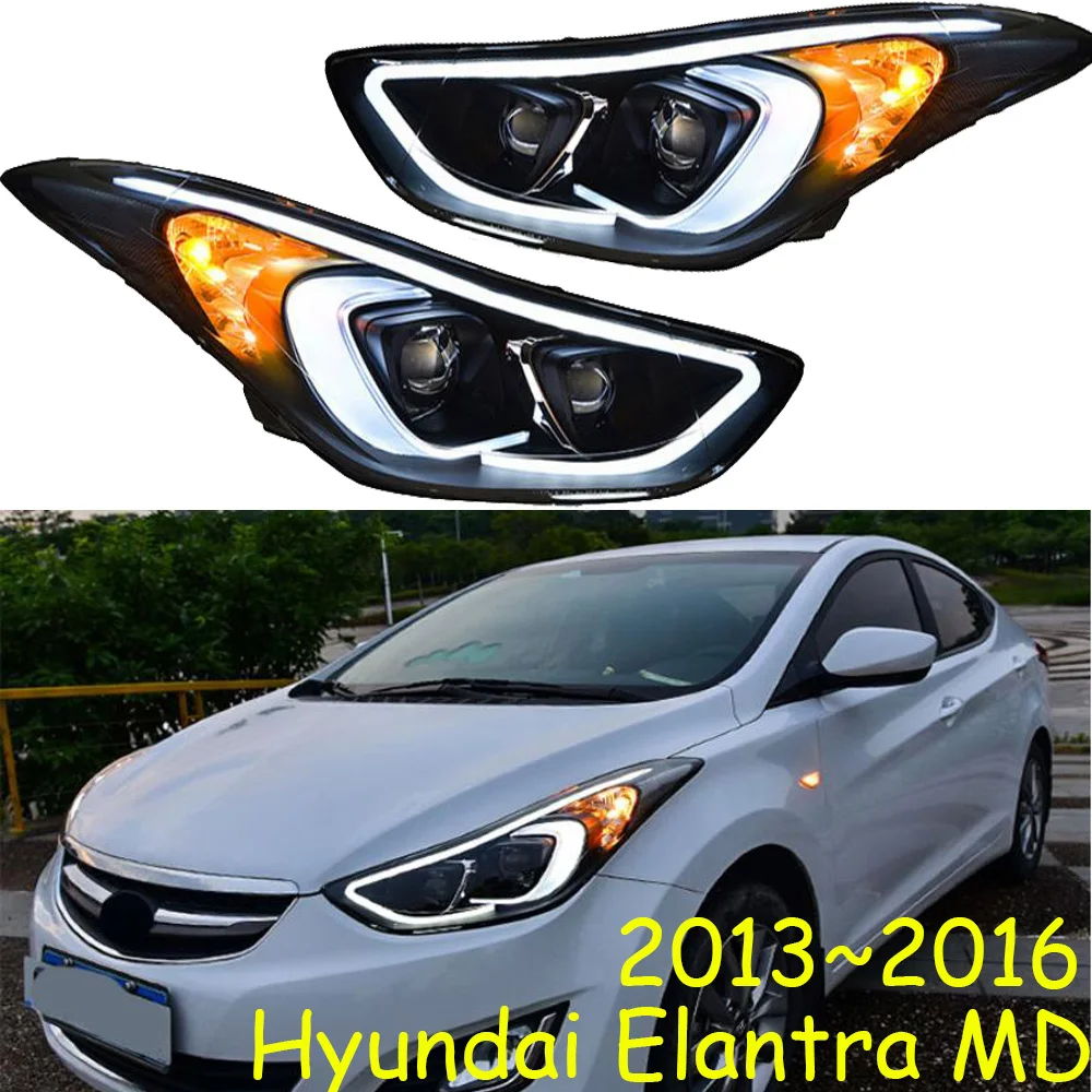 Автомобильный бампер фара для Elantra 2013 ~ 2016 автомобильные аксессуары линза фары D2H