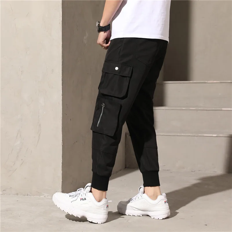 Новая модель повседневные штаны мужские Свободные Комбинезоны в стиле хип хоп