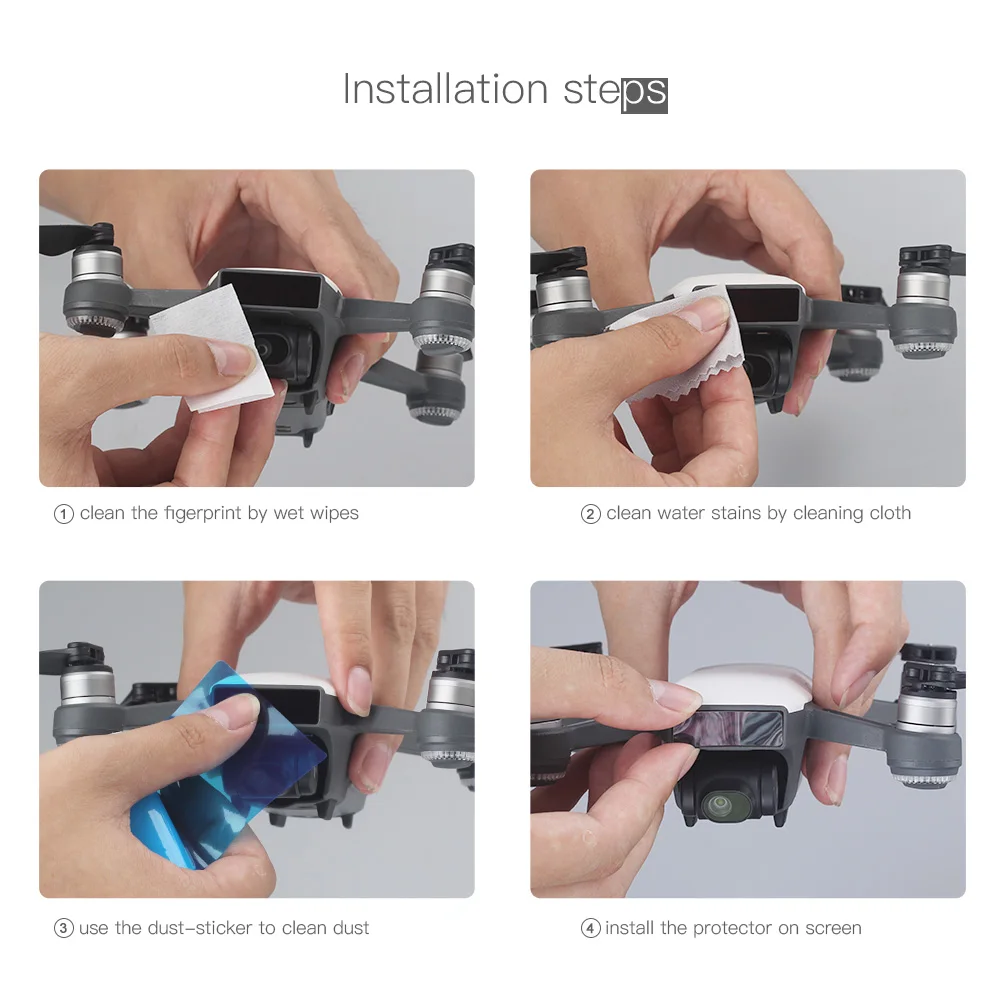 Для DJI Spark аксессуары для DJI Spark Защитная УФ-стекло пленка для объектива камеры защитная пленка/сенсорная защитная пленка