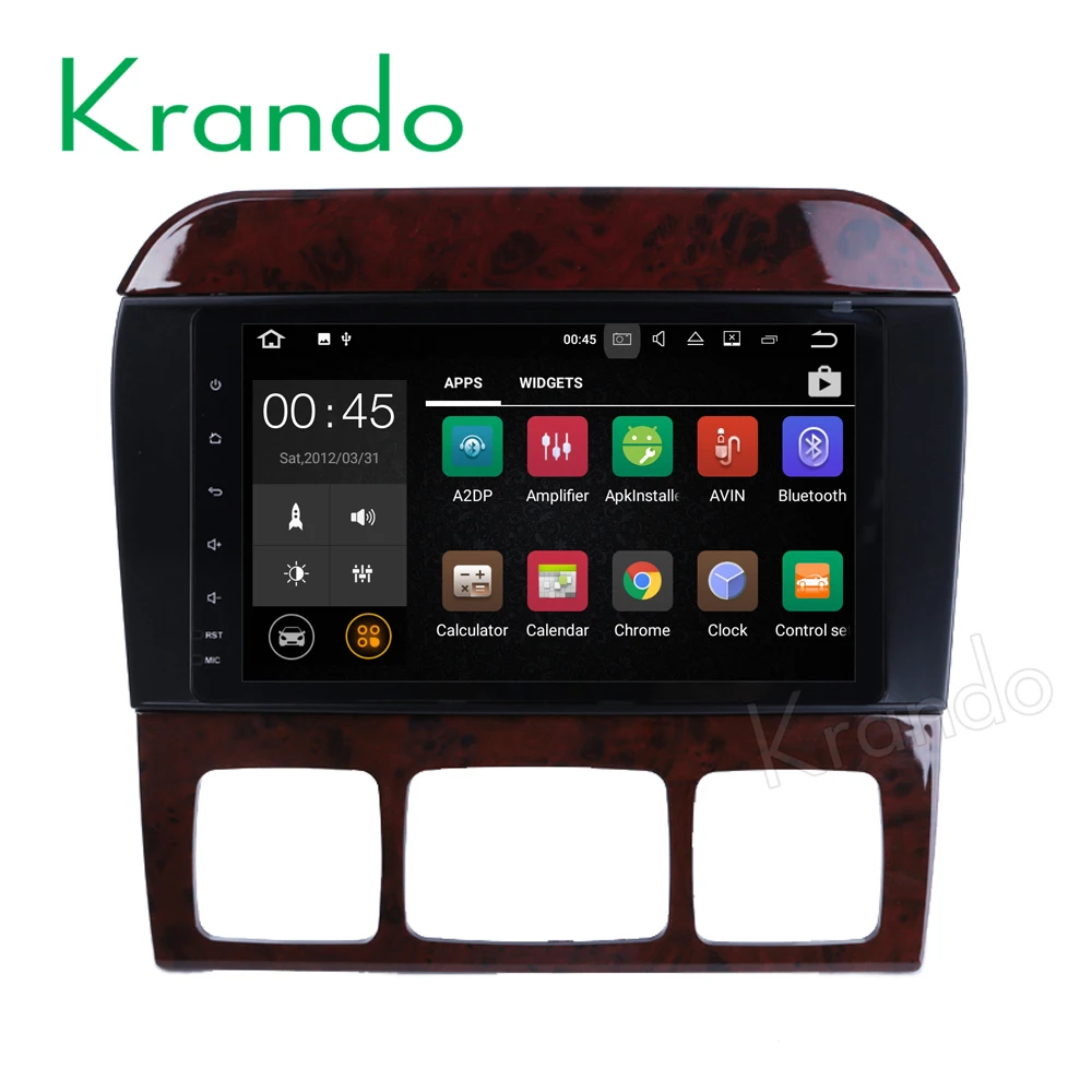 Krando 9 &quotAndroid 0 Автомобильная навигационная и мультимедийная система для Benz S Class W220