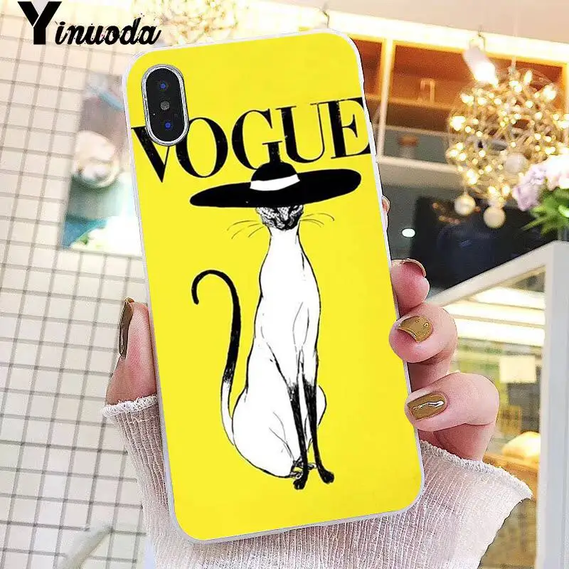 Yinuoda VOGUE Рождественский чехол для телефона принцессы девочек женщин босс кофе iPhone