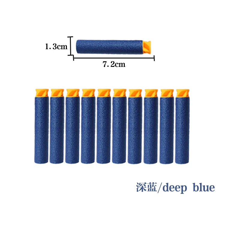 Blue 100 шт плоская мягкая голова Торнадо 7,2 см мягкие пули для Nerf игрушечный пистолет заправка игрушка дартс для Nerf бластер винтовка страйкбол - Цвет: Blue