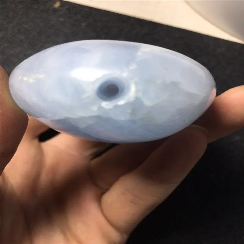 Природный bluestone эллиптический Кристалл трубы кварцевые точки держатель для
