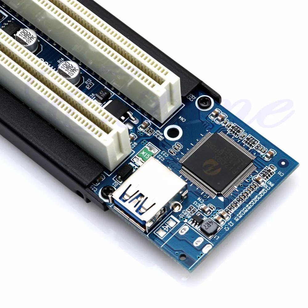 Адаптер PCI E Express X1 на с двойным переходником удлинительная карта кабелем USB 3 0 2 6