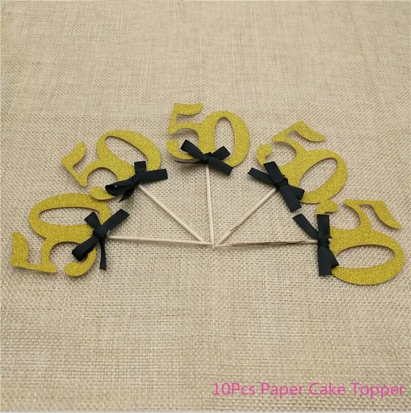 10Pcs Chicinlife 30/50th/60th с днем рождения Photo Booth Prop юбилей день Рождения Вечеринка мужчина женщина стиль подарок смешной декор поставки - Цвет: 10Pcs