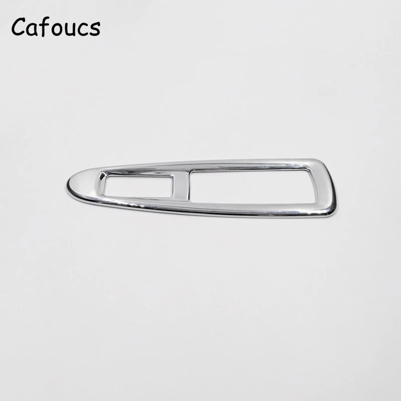 Cafoucs 4 шт. автомобиля хром ABS Электрический стеклоподъемник переключатель крышки для Citroen C4 MK1 2005-2011 украшения Аксессуары