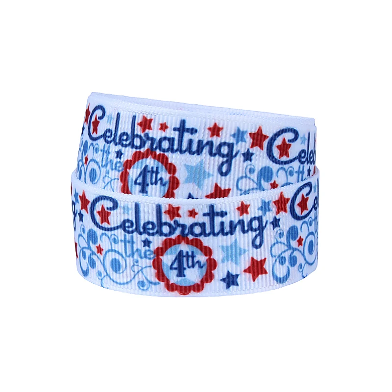 (50 ярдов/партия) Лента Флора оптом патриотизм печать дизайнерские ленты | Дом и