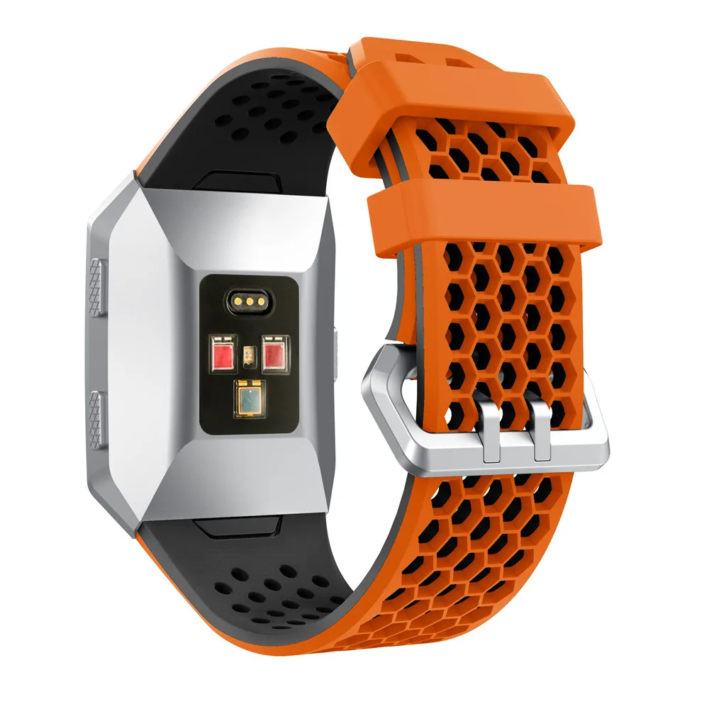QFKJ-Ionic Сменные ремешки для часов для Fitbit ionic дышащие регулируемые ремешки для Fitbit ionic умные аксессуары большие маленькие браслеты - Цвет: QFKJ-Ionic