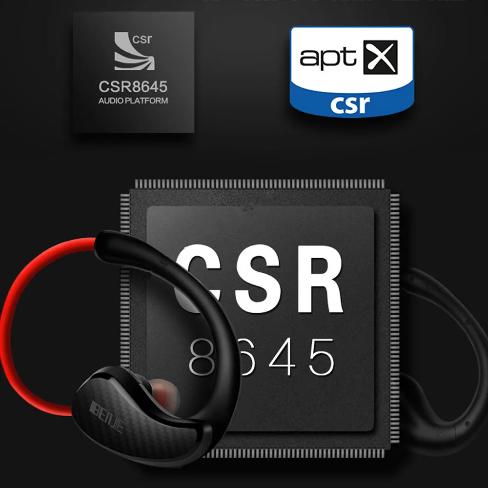 4,1 Bluetooth гарнитура наушники беспроводные наушники микрофон AptX спортивные наушники для iPhone Android телефон