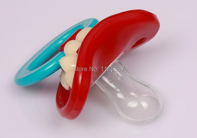 6 смешных красных силиконовых губ Детская соска для младенцев Устранитель