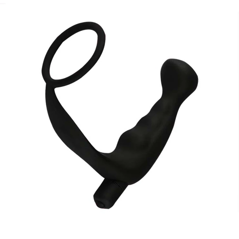 Men Fantasy Silicone Male Prostate Massager Cock Ring Vibrating Anal Sex Toys Butt Plug for Adult Products |