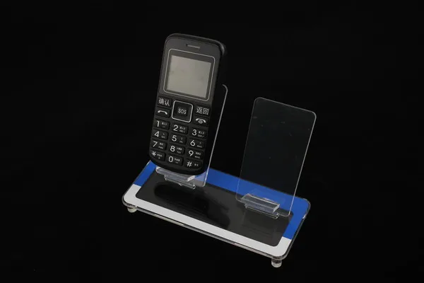 Акриловый держатель для мобильного телефона 2 лотка цифровой дисплей настольная