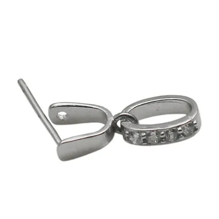 Beadsnice, цельное серебро, 925, винтажные соединители под замком, серебряная Зажимная подвеска-Бейл, Застежка для DIY, персонализированная подвеска, изготовление ювелирных изделий