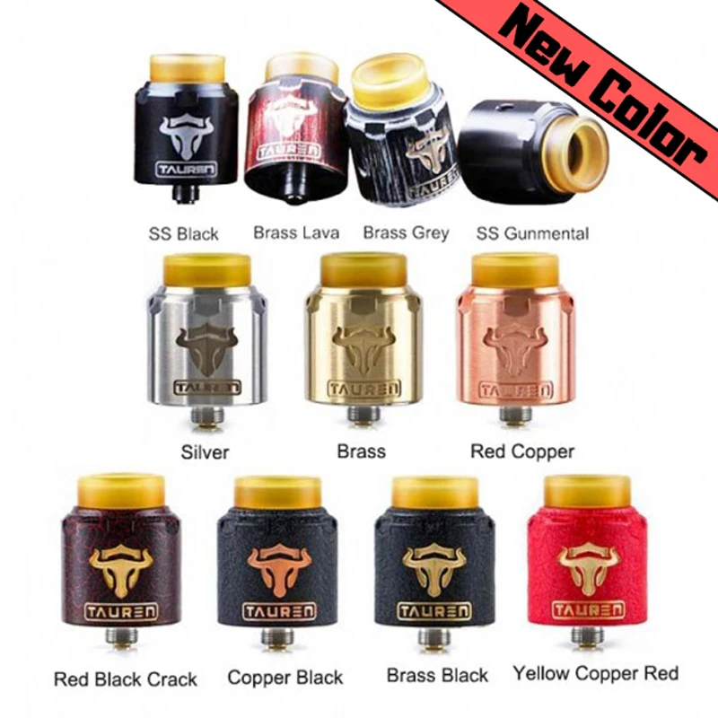 Новинка атомайзер THC Tauren RDA Tank ThunderHead Creation вейп с золотым покрытием 510 и BF pin для