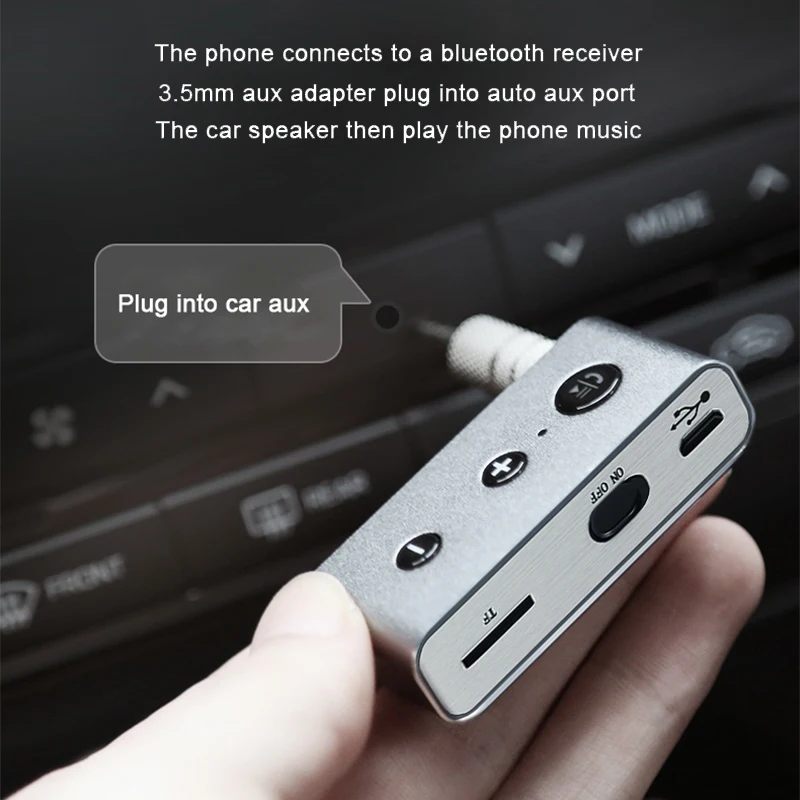 Беспроводной Aux Bluetooth приемник автомобильный адаптер комплект громкой связи