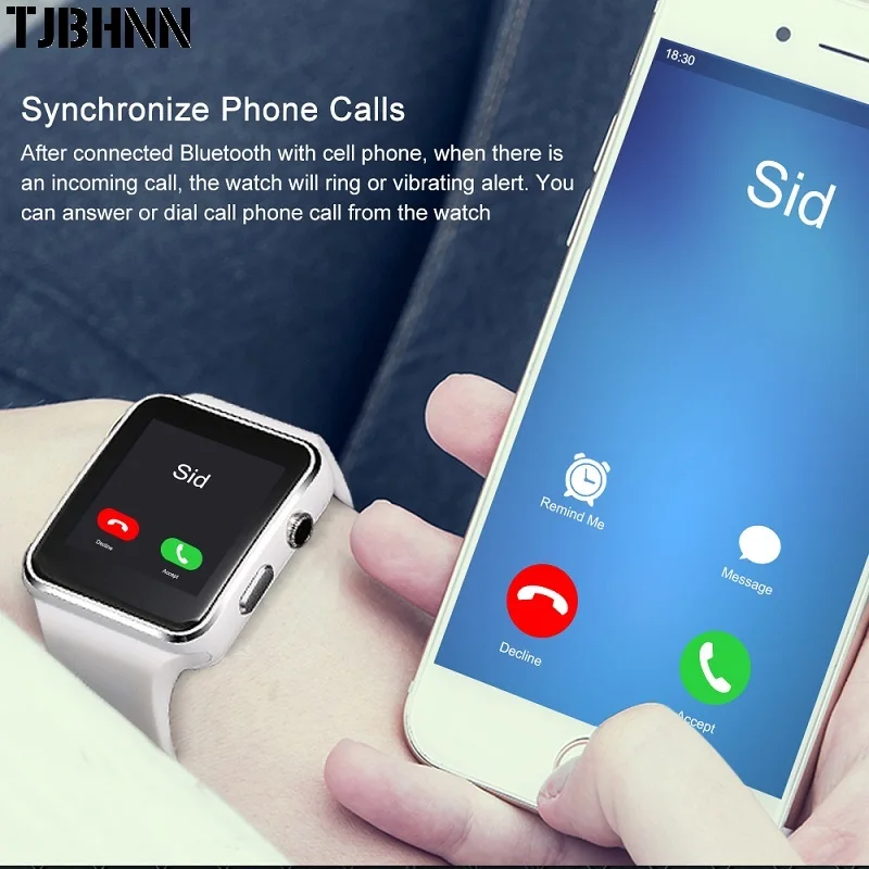 Новое поступление X6 Смарт-часы с камерой сенсорный экран Поддержка SIM TF карта