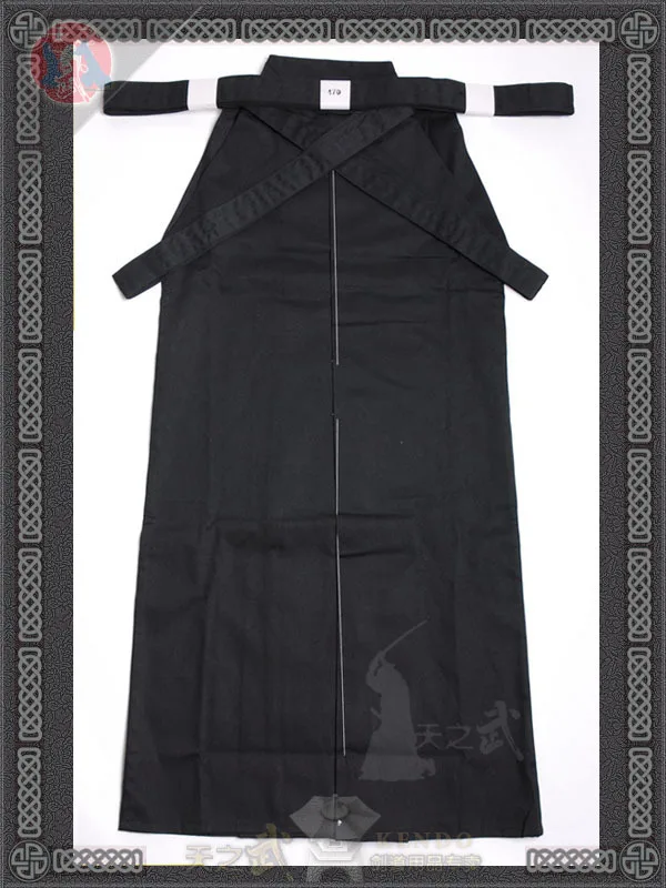 Высококачественная Черная униформа для боевых искусств Kendo Iaido Aikido Hakama