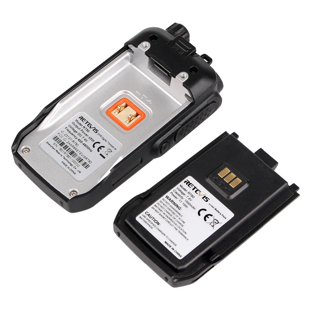 Retevis RT80 DMR радио цифровая рация UHF 400 480 МГц DCDM радиостанции VOX FM 2 Way Радио Amador Ham Hf