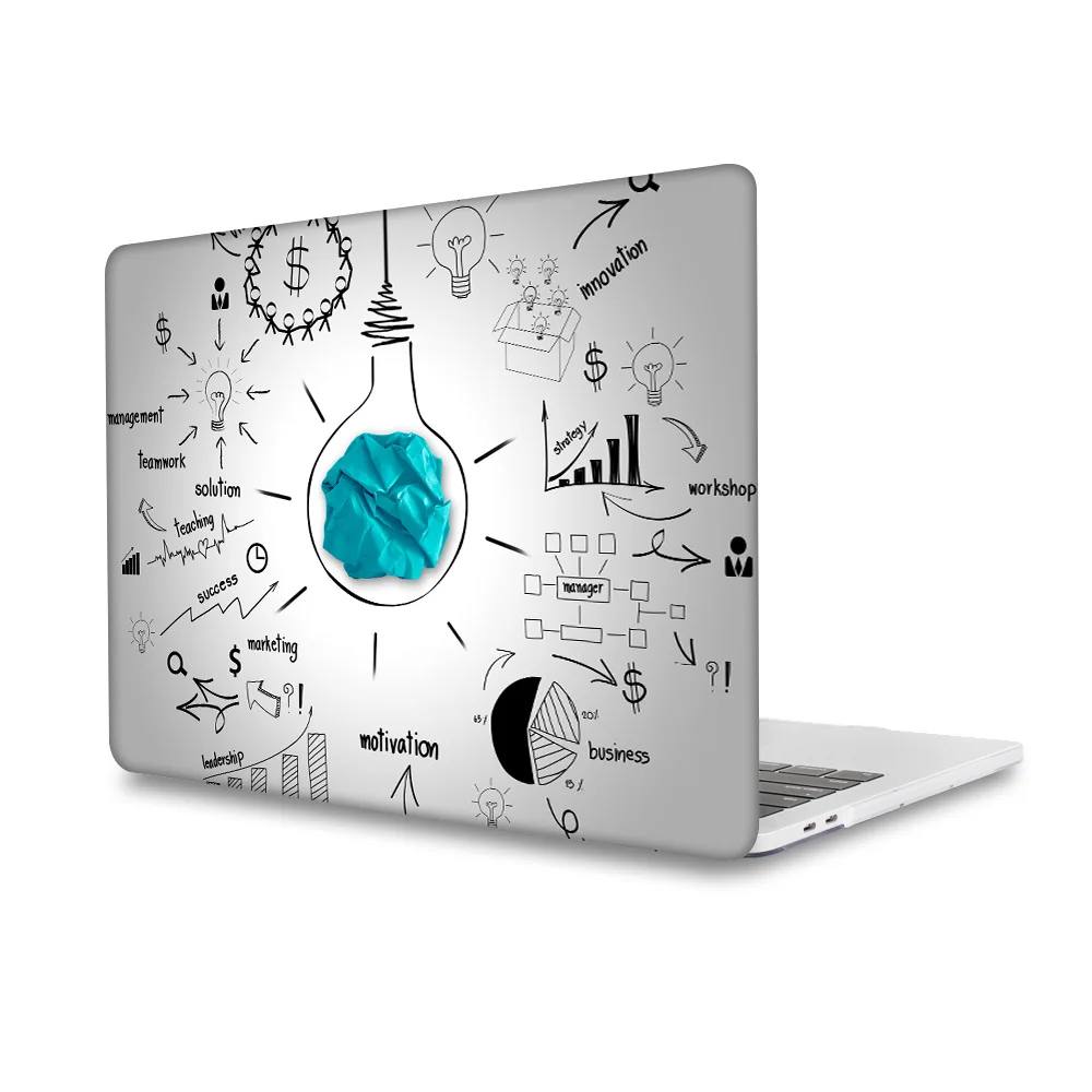 B037 Для Macbook 12 Air 13 A1932 A1466 Pro retina 13 15 случай уникальный левый и правый мозг Пластик Футляр Pro 13 15 Touch bar - Цвет: B037