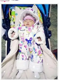 

Cute baby conjoined cotton-padded jacket