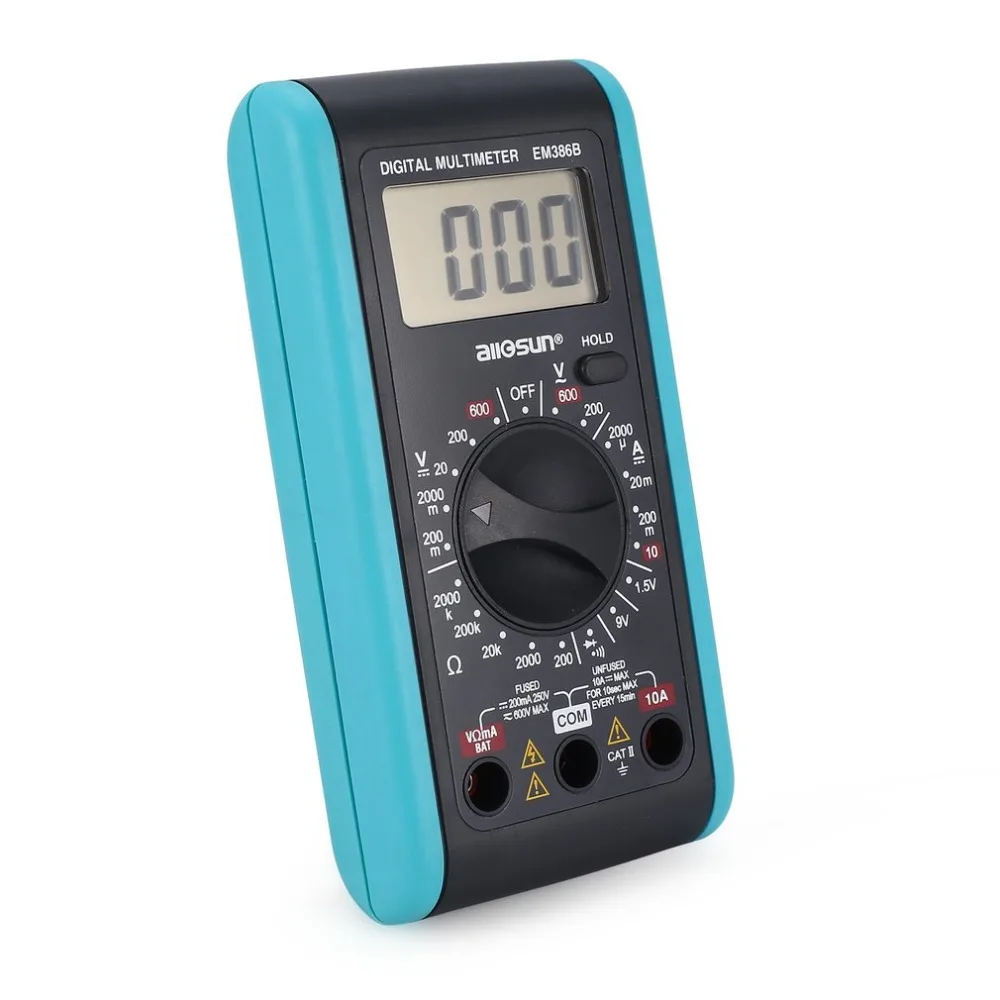 Цифровой мультиметр DC/AC Напряжение измеритель тока ручной Амперметр Ом Емкость