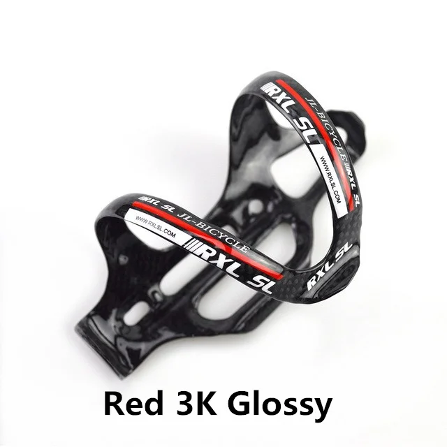 RXL SL велосипедный держатель для велосипедной бутылки MTB 3 K Глянцевая красная/желтая/синяя/зеленая легкая карбоновая Клетка для велосипеда - Цвет: Белый
