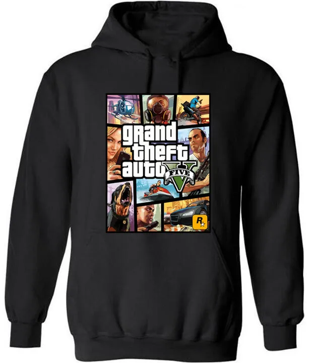 Grand Theft Dragon Ball Z GTA забавные толстовки с героями мультфильмов подарок бойфренду