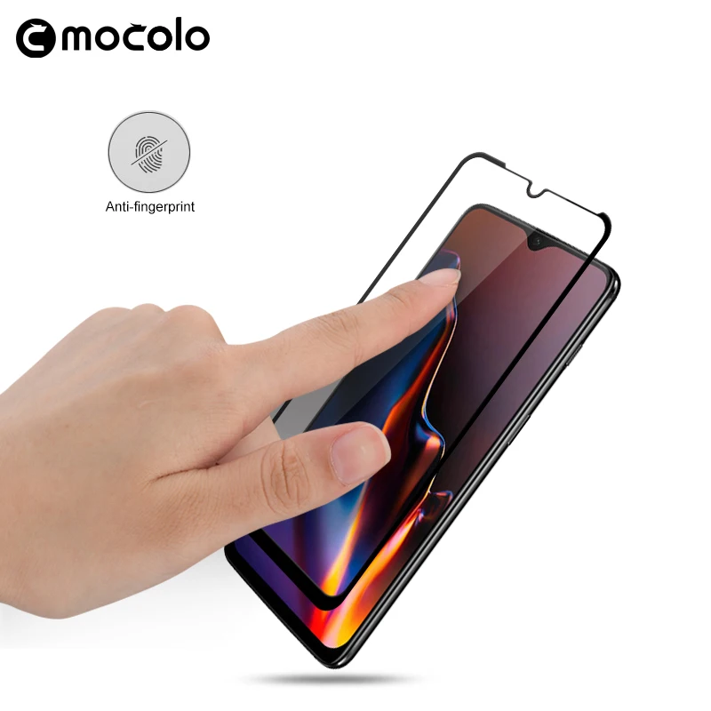 Защитная пленка Mocolo для OnePlus 6T полностью клеящееся закаленное стекло 9H защиты