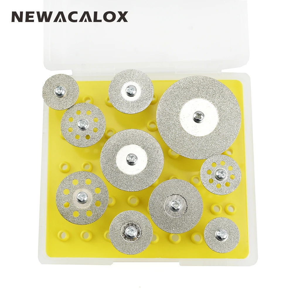 NEWACALOX 10 шт. мини абразивный диск Dremel инструменты диски режущий Полировочный Набор