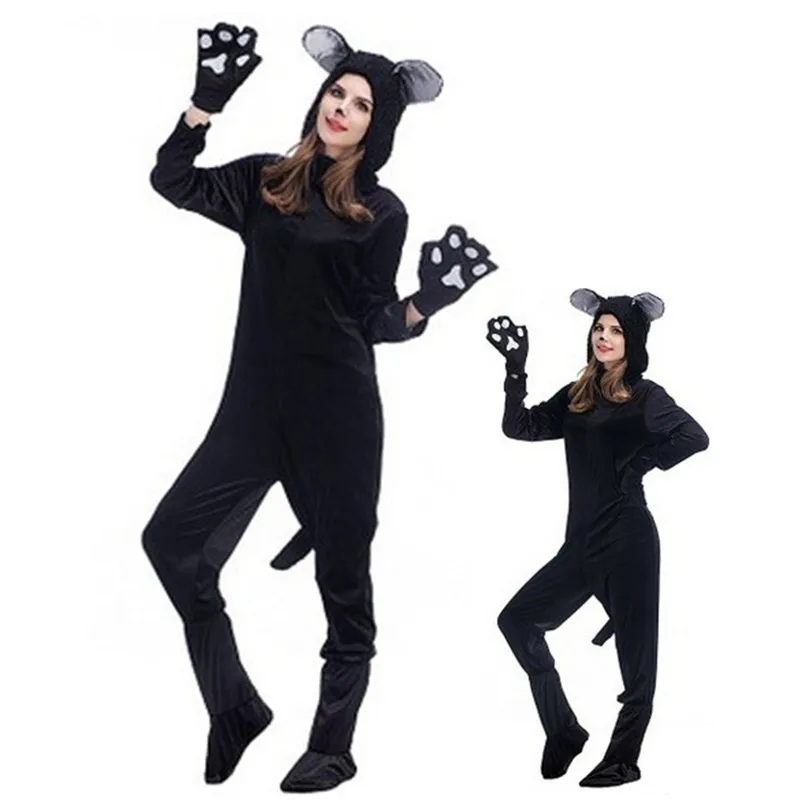 Костюмы унисекс для взрослых и мышей на Хэллоуин костюмы медведя животных зимний
