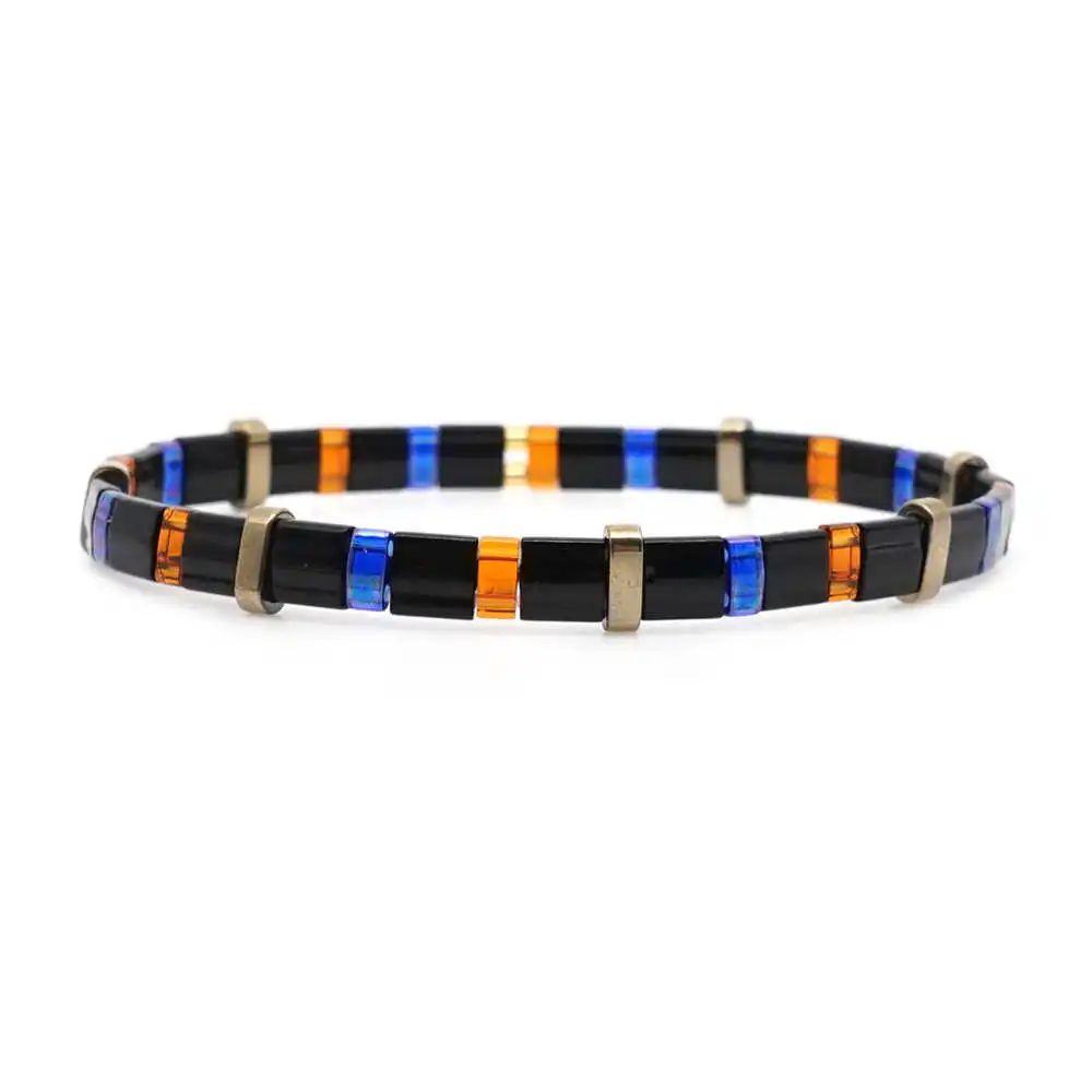 MI-B190138B Colorful Go2boho браслет для женщин Miyuki браслеты богемные Тила бусины летние пляжные ювелирные изделия Pulseras Mujer красочные Insta Мода - Окраска металла: MI-B190138B Colorful