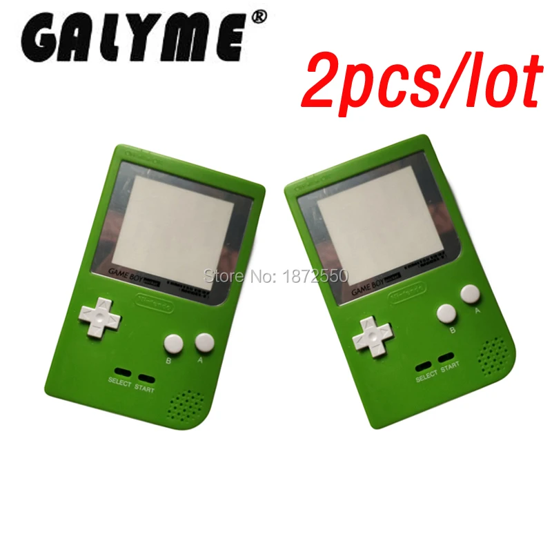 2 шт./лот лидер продаж чехол для игровой консоли Apple Green пластиковый корпус Nintendogb GBP