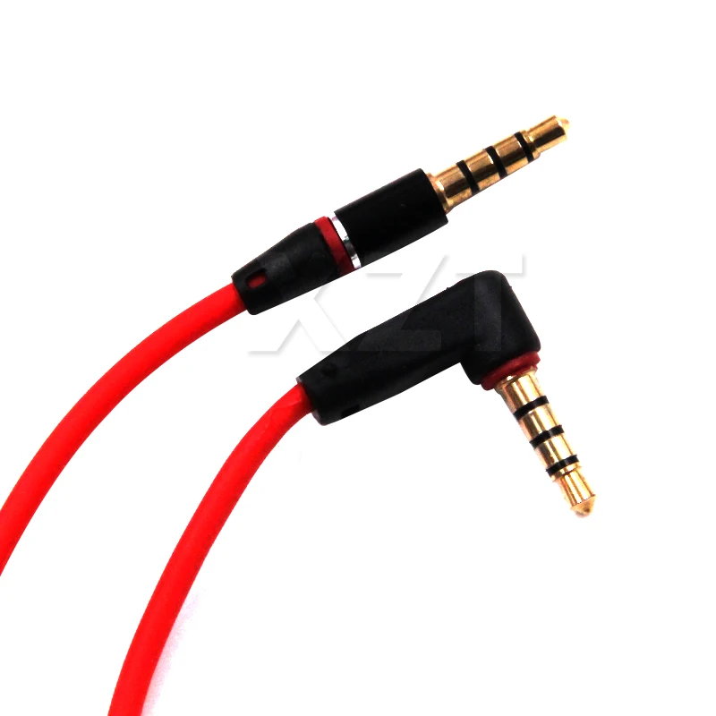 1 м красный аудио кабель Линия 3 5 мм разъем папа AUX Шнур в автомобиле для MP3 MP4