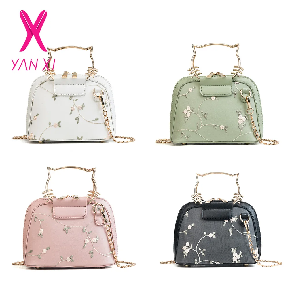 YANXI женские мини сумки для женщин кошка оболочка переноса сумка кружева