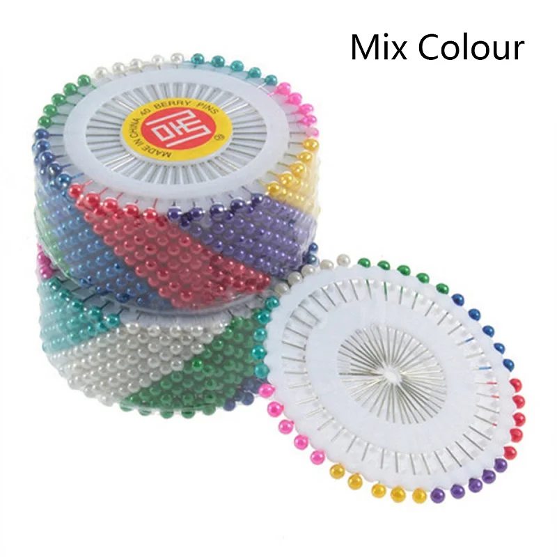 Mixed Color Белый/смешанный цвет 480 шт жемчужная головка свадебное платье ремесло лоскутное прямое шитье игольчатые булавки для шитье украшения вышивка - Цвет: Mixed Color