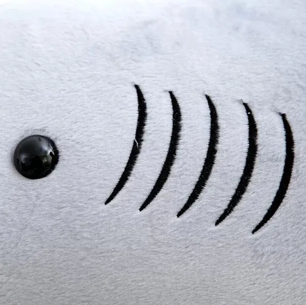 Бесплатная доставка 70 см/80 см Высокое качество плюшевая игрушка Акула 3D имитация