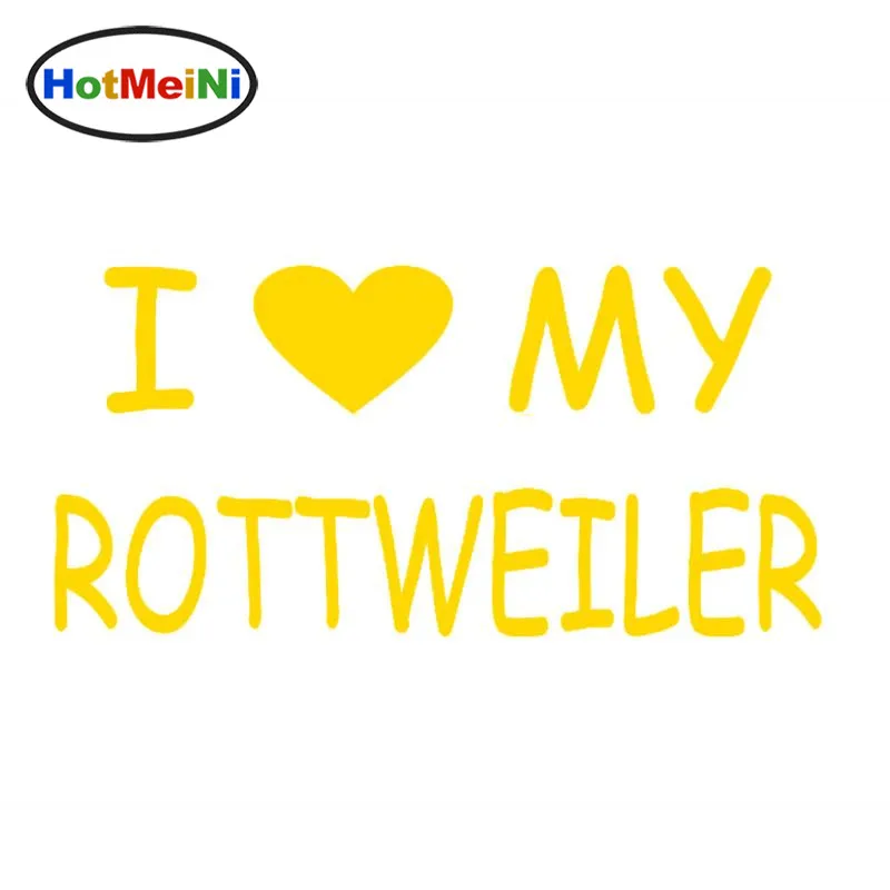 HotMeiNi наклейка для автомобилей Jdm украшение I Love My Rottweiler бампер виниловая задняя