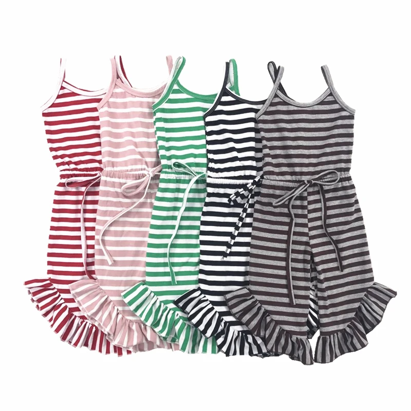 Adorable Smile 10 COLOURS Stripe Summer Baby Romper Overall Toddler Girls Jumpsuit | Детская одежда и обувь