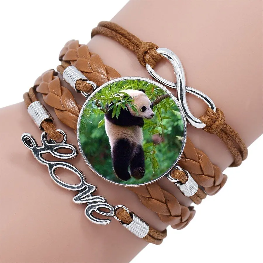 Гигантская панда для женщин Подарки мальчик ювелирные изделия Многослойный