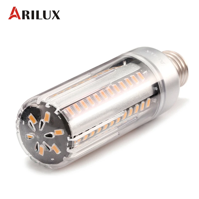Светодиодная лампа ARILUX E27 E14 5 7 9 12 15 20 25 5736 SMD алюминиевая без мерцания кукуруза 85 265