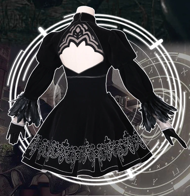 DokiDoki-SR игра для косплея NieR: Automata 2B Косплей йоркха № 2 Тип B Женский костюм на Хэллоуин NieR Automata