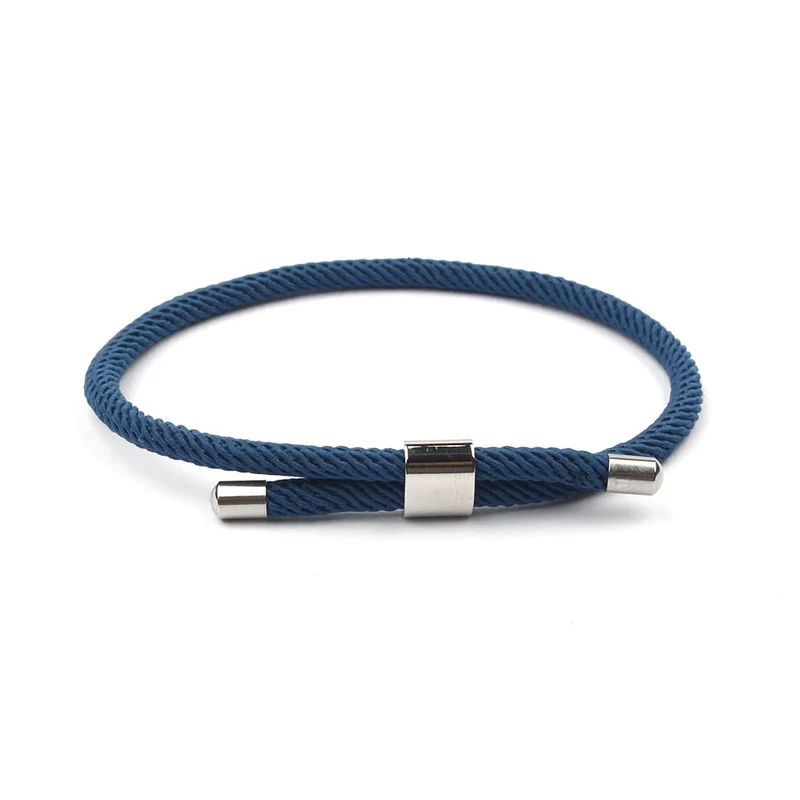 blue NIUYITID Красная Нить Pulseras Mujer влюбленных Шарм Braclet ювелирные изделия ip bileklik armbandjes dames 10 цветов - Окраска металла: blue