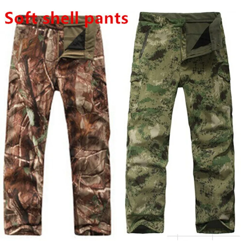 TAD акулья кожа водонепроницаемые ветрозащитные флисовые брюки мужские уличные