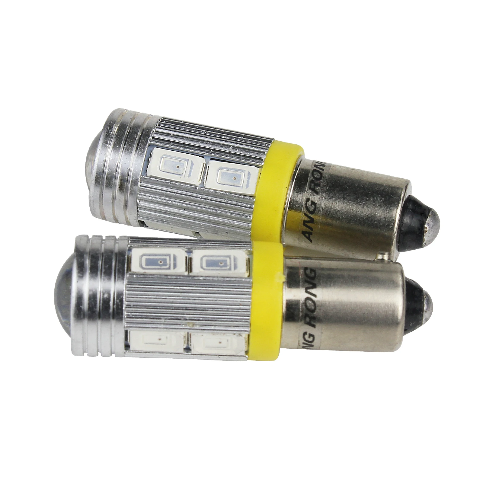 Angrong 2x желтый/оранжевый H21W BAY9s SMD 10 светодиодный спереди и сзади сбоку индикатор хвост светильник 12V
