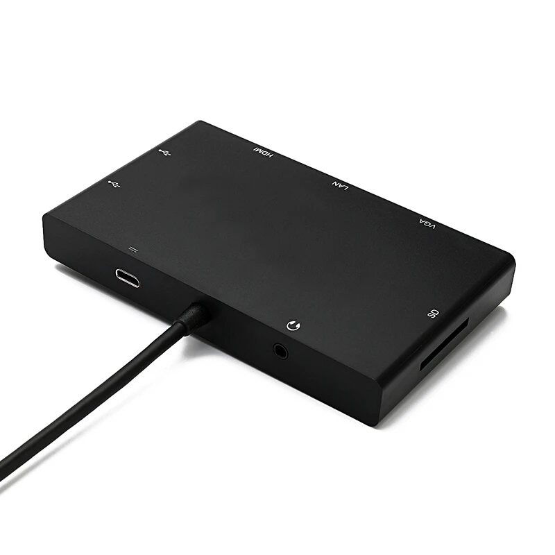 Type-c к HDMI/VGA/RJ45/SD хаб S-1600 черный | Мобильные телефоны и аксессуары