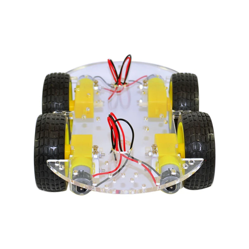 Автомобильный робот-шасси 4WD для Arduino с мотором-редуктором набор самостоятельной